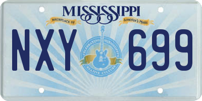 MS license plate NXY699