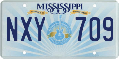 MS license plate NXY709
