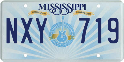 MS license plate NXY719