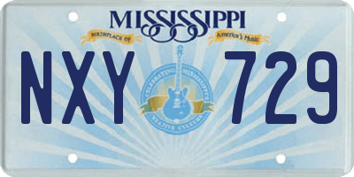 MS license plate NXY729