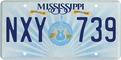 MS license plate NXY739