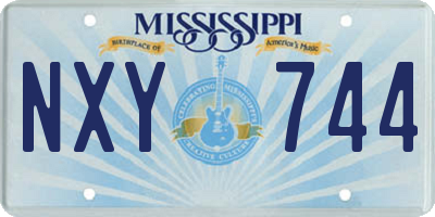 MS license plate NXY744
