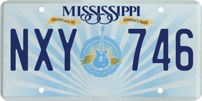 MS license plate NXY746