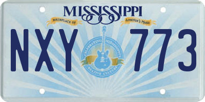 MS license plate NXY773