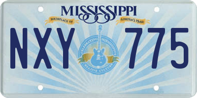 MS license plate NXY775