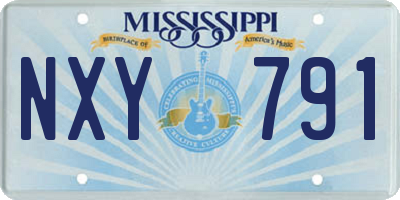 MS license plate NXY791
