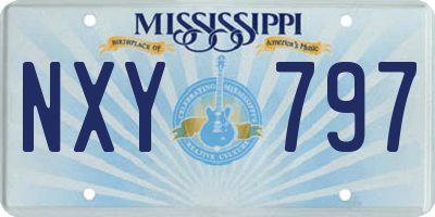 MS license plate NXY797