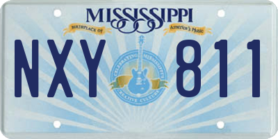 MS license plate NXY811