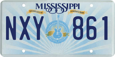 MS license plate NXY861