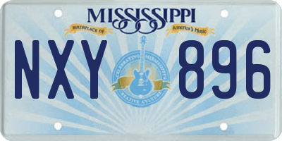 MS license plate NXY896