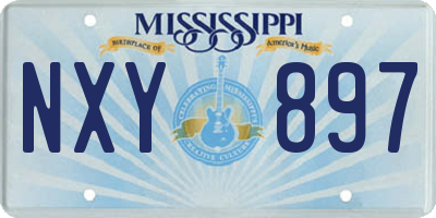 MS license plate NXY897