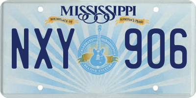 MS license plate NXY906