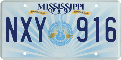 MS license plate NXY916