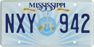 MS license plate NXY942