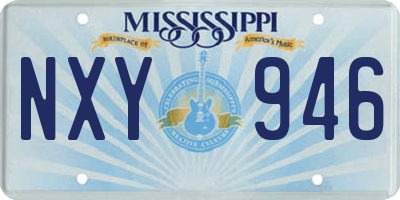 MS license plate NXY946