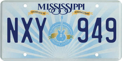 MS license plate NXY949