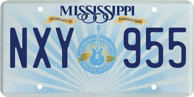 MS license plate NXY955