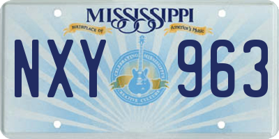 MS license plate NXY963