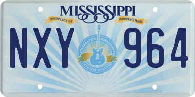 MS license plate NXY964