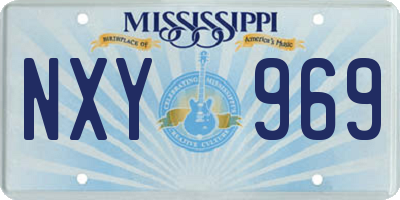 MS license plate NXY969