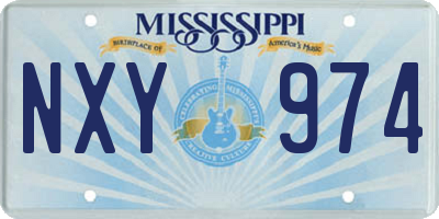 MS license plate NXY974