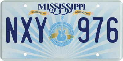MS license plate NXY976