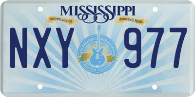 MS license plate NXY977