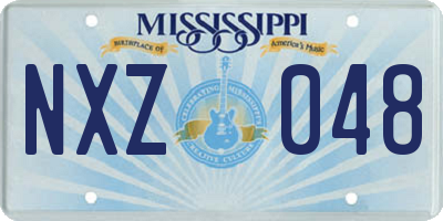 MS license plate NXZ048