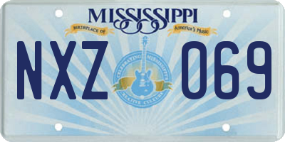 MS license plate NXZ069
