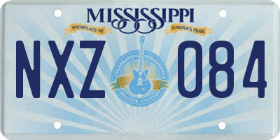 MS license plate NXZ084