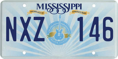 MS license plate NXZ146
