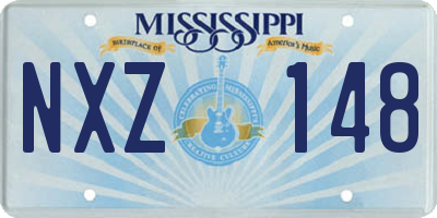 MS license plate NXZ148