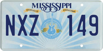MS license plate NXZ149