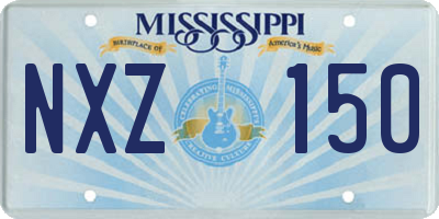 MS license plate NXZ150