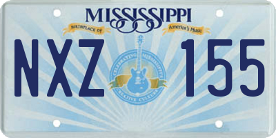 MS license plate NXZ155