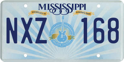 MS license plate NXZ168