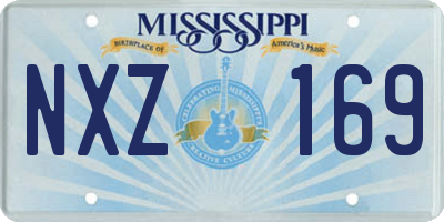 MS license plate NXZ169