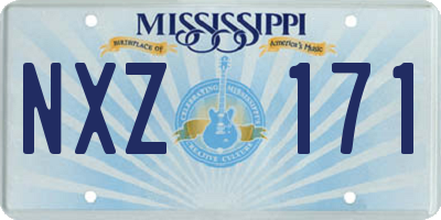 MS license plate NXZ171