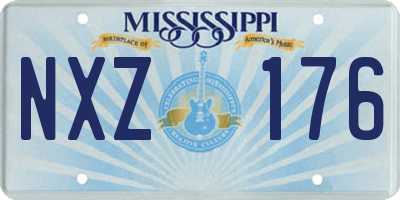 MS license plate NXZ176