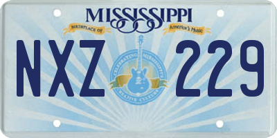 MS license plate NXZ229