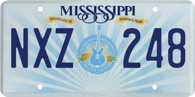 MS license plate NXZ248