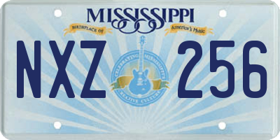 MS license plate NXZ256