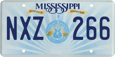 MS license plate NXZ266