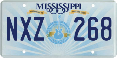 MS license plate NXZ268