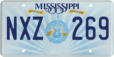 MS license plate NXZ269