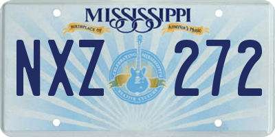 MS license plate NXZ272