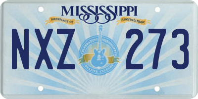 MS license plate NXZ273