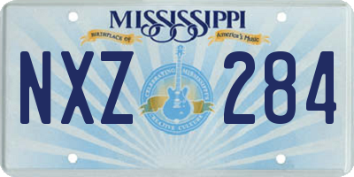 MS license plate NXZ284