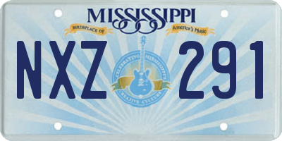 MS license plate NXZ291