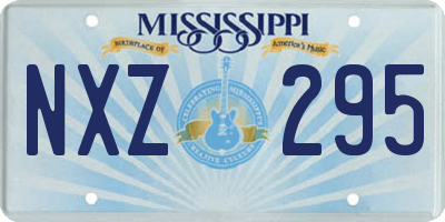 MS license plate NXZ295